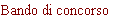 Bando di concorso