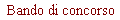 Bando di concorso