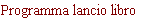 Programma lancio libro