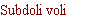 Subdoli voli