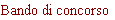 Bando di concorso