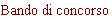 Bando di concorso