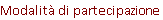 Modalit di partecipazione